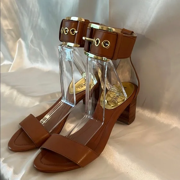 Like New! Gorgeous Michael Michael Kors Brown Calder City Sandals 👡 - Picture 2 of 10